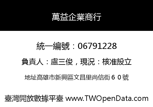 萬益企業商行