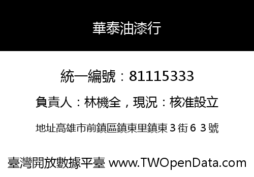 華泰油漆行