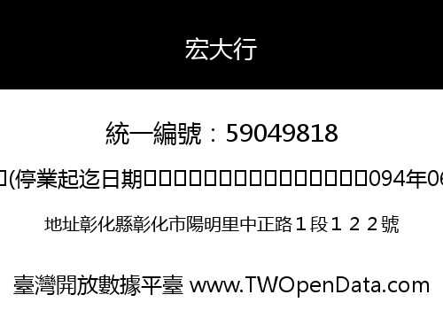 宏大行