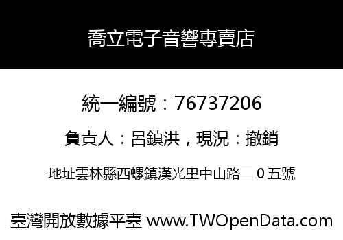 喬立電子音響專賣店