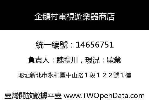 企鵝村電視遊樂器商店
