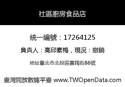 社區廚房食品店