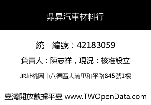 鼎昇汽車材料行