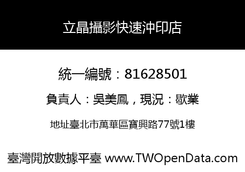 立晶攝影快速沖印店