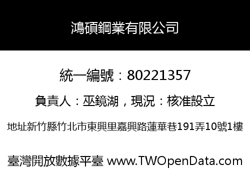 鴻碩鋼業有限公司
