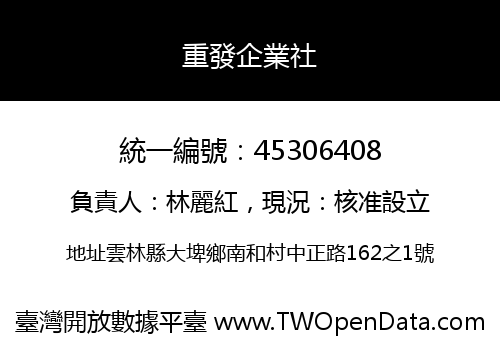 重發企業社