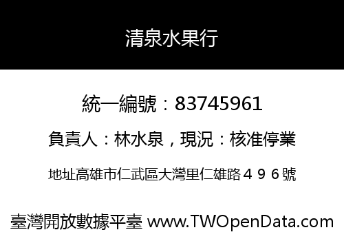 清泉水果行