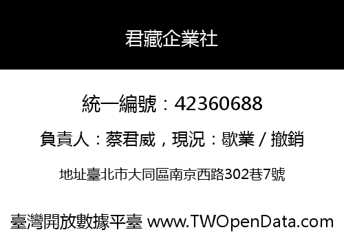 君藏企業社