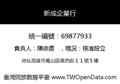 新成企業行