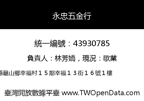 永忠五金行