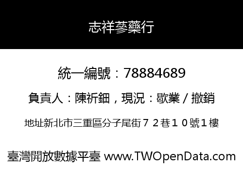志祥蔘藥行