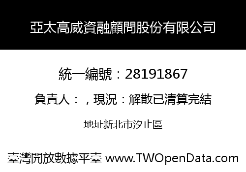 亞太高威資融顧問股份有限公司