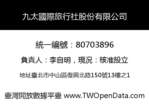 九太國際旅行社股份有限公司