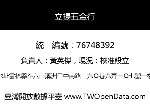 立揚五金行