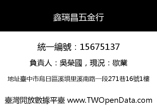 鑫瑞昌五金行