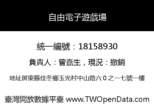 自由電子遊戲場