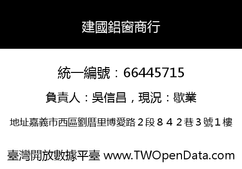 建國鋁窗商行