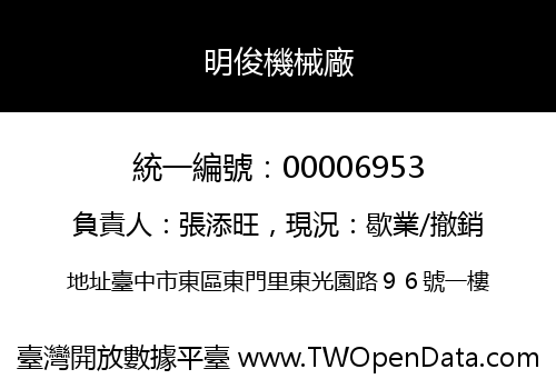 明俊機械廠