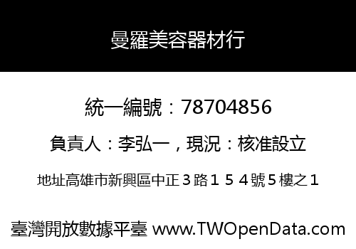 曼羅美容器材行