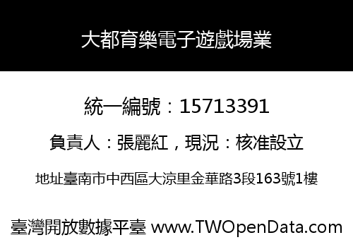 大都育樂電子遊戲場業