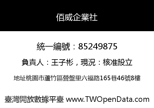 佰威企業社