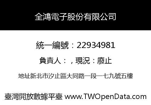 全鴻電子股份有限公司