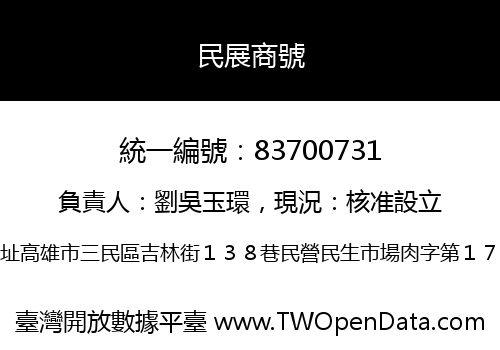 民展商號