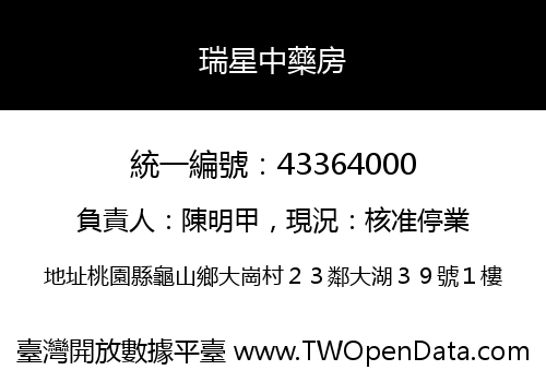 瑞星中藥房