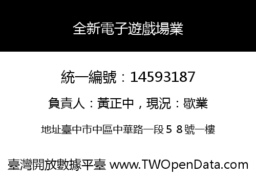 全新電子遊戲場業