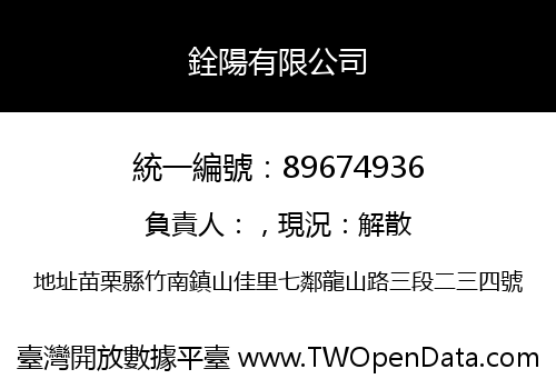 銓陽有限公司