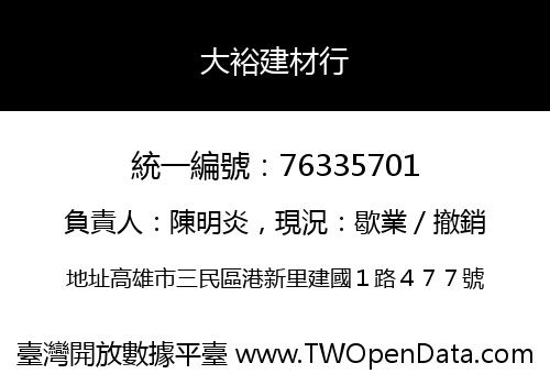 大裕建材行