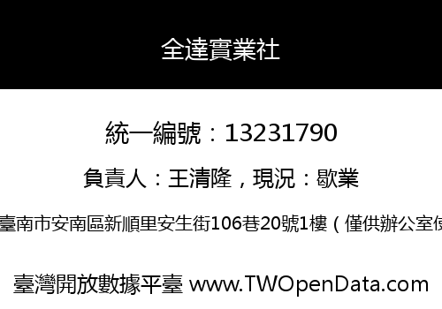 全達實業社