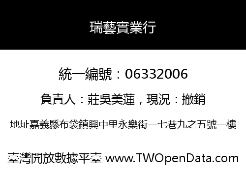 瑞藝實業行