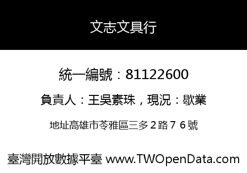 文志文具行