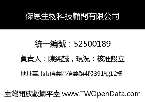 傑恩生物科技顧問有限公司