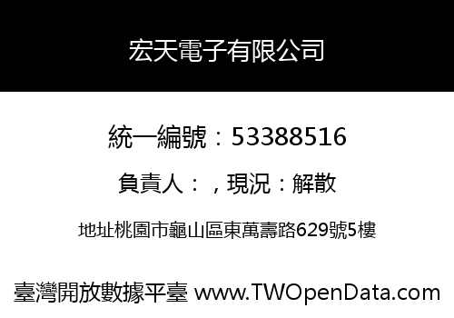 宏天電子有限公司