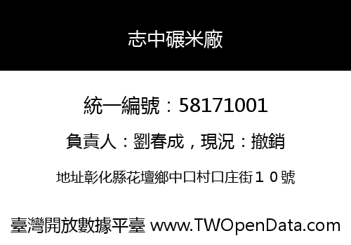 志中碾米廠