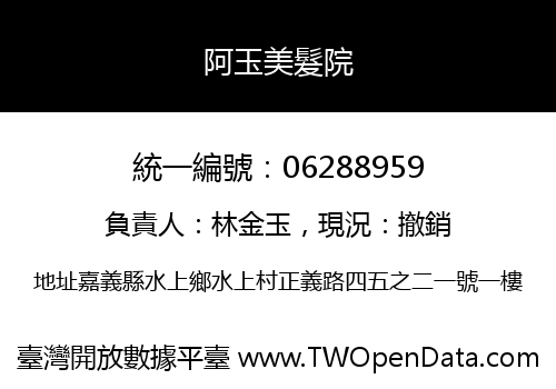 阿玉美髮院