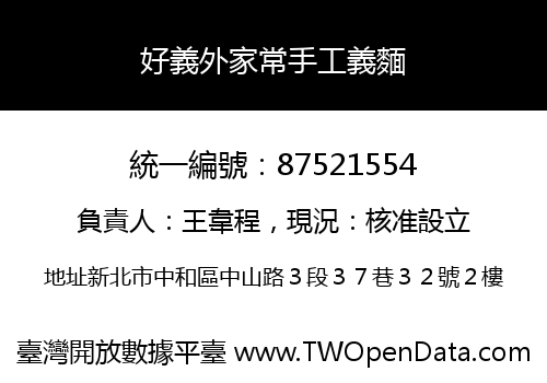 好義外家常手工義麵