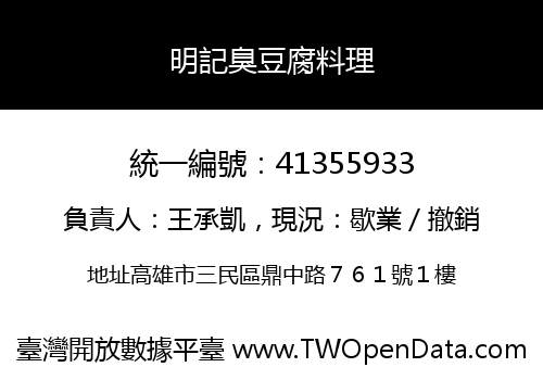 明記臭豆腐料理