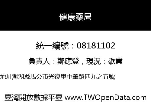 健康藥局
