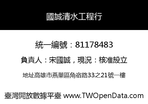 國誠清水工程行