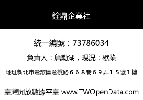 銓鼎企業社