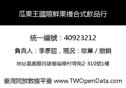 瓜果王國際鮮果複合式飲品行