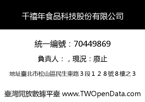 千禧年食品科技股份有限公司