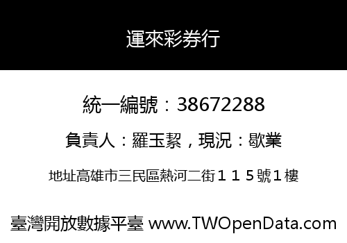 運來彩券行