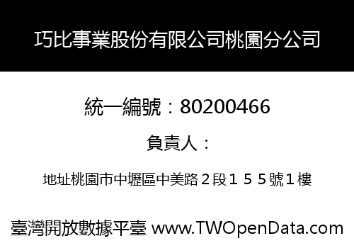 巧比事業股份有限公司桃園分公司