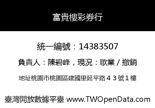 富貴樓彩券行