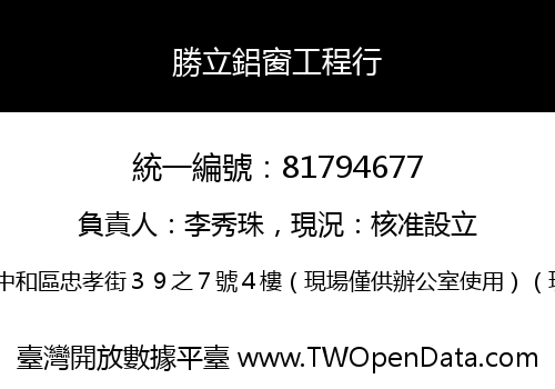 勝立鋁窗工程行