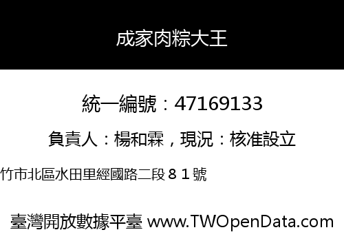成家肉粽大王